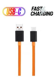 OnePlus Warp Fast Charge Mclaren Type-C Cable Orange/Black  - Image 1