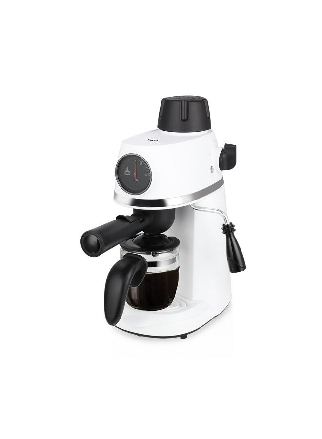Saachi 3.5-Bar Espresso Coffee Maker NL-COF-7047-WH, 2-4 Cups 240ml, Cappuccino & Latte Machine, Steam Frother, Stainless Steel Filter, 800W 240 ml 800 W NL-COF-7047-WH White - Image 1