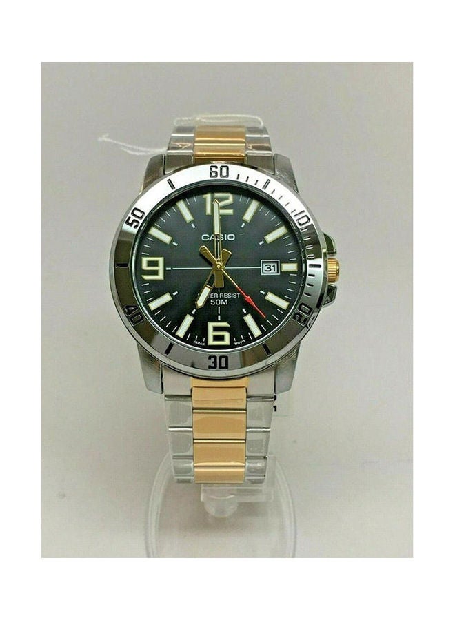 CASIO Men's Stainless Steel Analog Wrist Watch For Men MTP-VD01SG-1B - Image 2