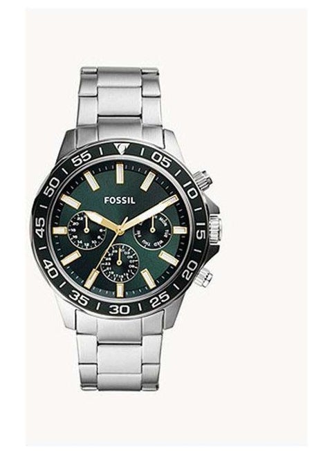 Men's Stainless Steel Chronograph Wrist Watch BQ2492 - 45 mm - Green