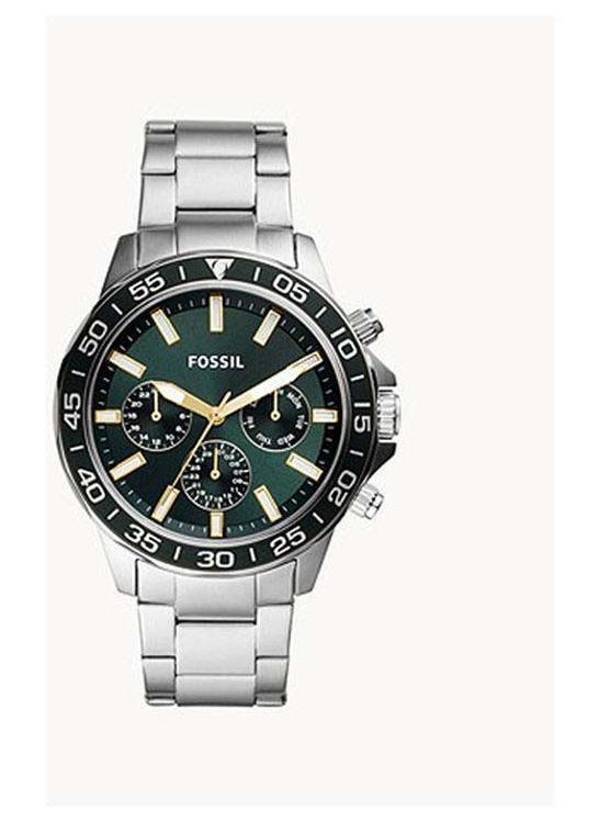 FOSSIL Men's Stainless Steel Chronograph Wrist Watch BQ2492 - 45 mm - Green - Image 1