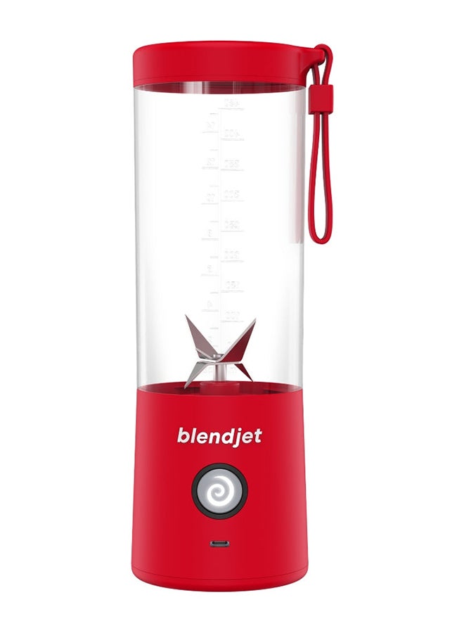 blendjet - V2 Portable Blender Smoothie Maker, Personal Blender, Fruit Blender, Leak Proof Juicer, BPA-Free 475ml 200W Sports Bottle, USB-C Rechargeable, Ice Crusher With Stainless Steel Blades 475 ml 200 W BJ-V2X-Red Red - Image 1