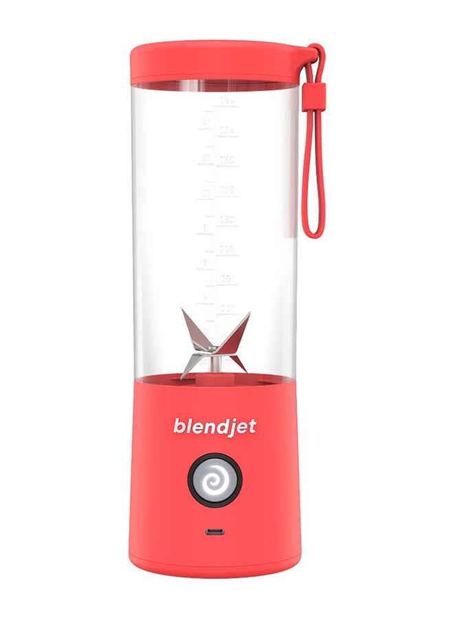 blendjet - V2 Portable Blender Smoothie Maker, Personal Blender, Fruit Blender, Leak Proof Juicer, BPA-Free 475ml 200W Sports Bottle, USB-C Rechargeable, Ice Crusher With Stainless Steel Blades 475 ml 200 W 2 Coral Orange - Image 1