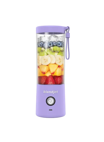blendjet V2 Portable Blender | World's Most Powerful 16Oz @22,000 RPM, 6 Stainless Steel Blades, Ice Crasher, USB-C Charging, Leak Proof, Self Cleaning, Safety Features, BPA Free - Lavender