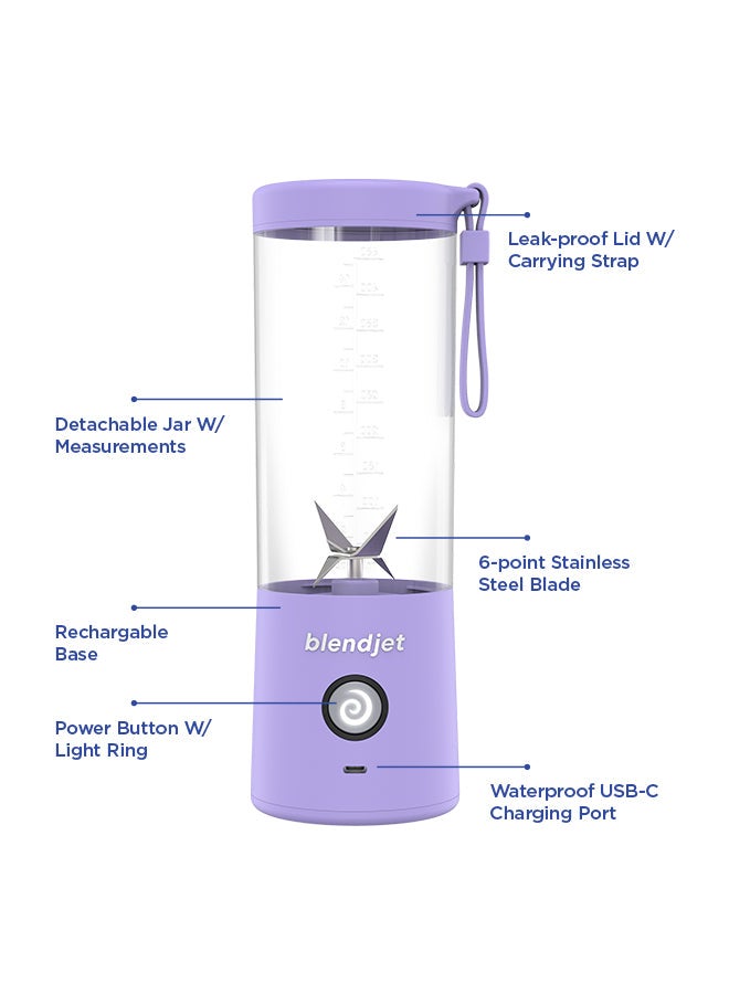 V2 Portable Blender Smoothie Maker, Personal Blender, Fruit Blender, Leak Proof Juicer, BPA-Free 475ml 200W Sports Bottle, USB-C Rechargeable, Ice Crusher with Stainless Steel Blades 475 ml 200 W BJ-V2X-Lavender Lavender Purple - pnsku/N47968862A/45/_/1710936742/21ea1fda-e93b-4297-9eb2-66192f791cad