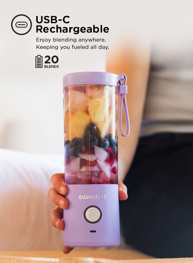 V2 Portable Blender Smoothie Maker, Personal Blender, Fruit Blender, Leak Proof Juicer, BPA-Free 475ml 200W Sports Bottle, USB-C Rechargeable, Ice Crusher with Stainless Steel Blades 475 ml 200 W BJ-V2X-Lavender Lavender Purple - pnsku/N47968862A/45/_/1710936745/0f099547-65ae-4c5e-80d7-3125b4527955