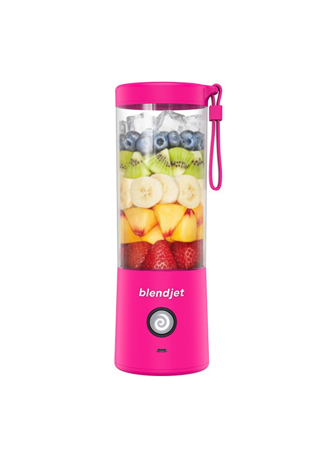 blendjet - V2 Portable Blender Smoothie Maker, Personal Blender, Fruit Blender, Leak Proof Juicer, BPA-Free 475ml 200W Sports Bottle, USB-C Rechargeable, Ice Crusher with Stainless Steel Blades 475 ml 200 W 2 Hotpink - Image 1