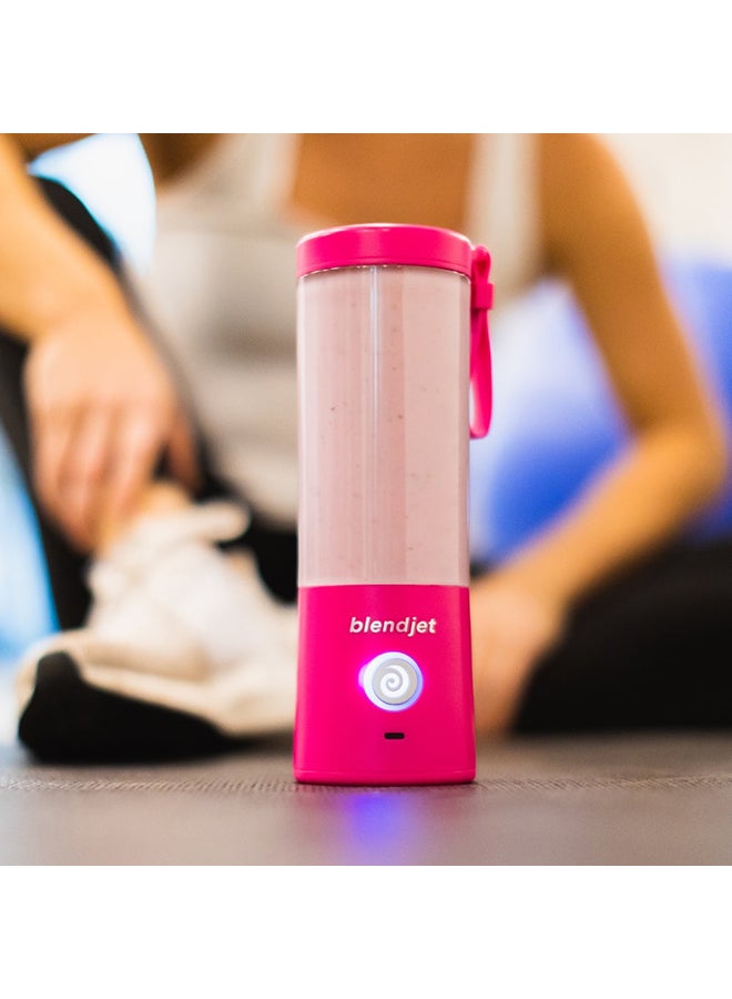 blendjet - V2 Portable Blender Smoothie Maker, Personal Blender, Fruit Blender, Leak Proof Juicer, BPA-Free 475ml 200W Sports Bottle, USB-C Rechargeable, Ice Crusher with Stainless Steel Blades 475 ml 200 W 2 Hotpink - Image 1