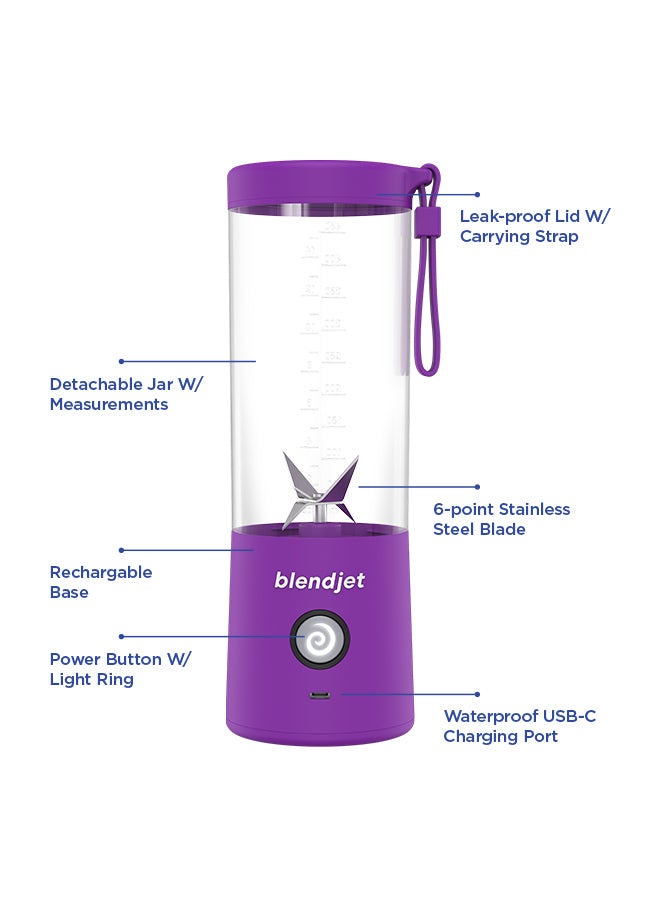 بليندجيت خلاط V2 محمول - سعة 16 أوقية وخال من البيسفينول أ 475 ml 200 W BJ-V2X-Purple لون بنفسجي  - Image 2