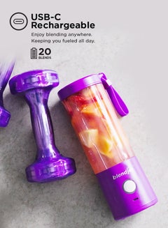 بليندجيت خلاط V2 محمول - سعة 16 أوقية وخال من البيسفينول أ 475 ml 200 W BJ-V2X-Purple لون بنفسجي  - Image 4