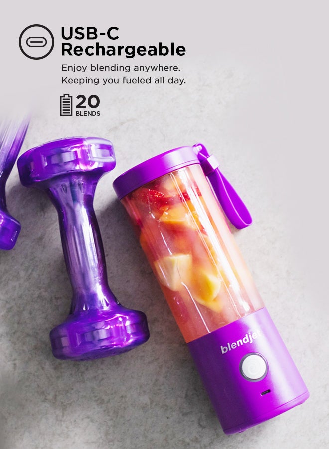 بليندجيت خلاط V2 محمول - سعة 16 أوقية وخال من البيسفينول أ 475 ml 200 W BJ-V2X-Purple لون بنفسجي  - Image 4