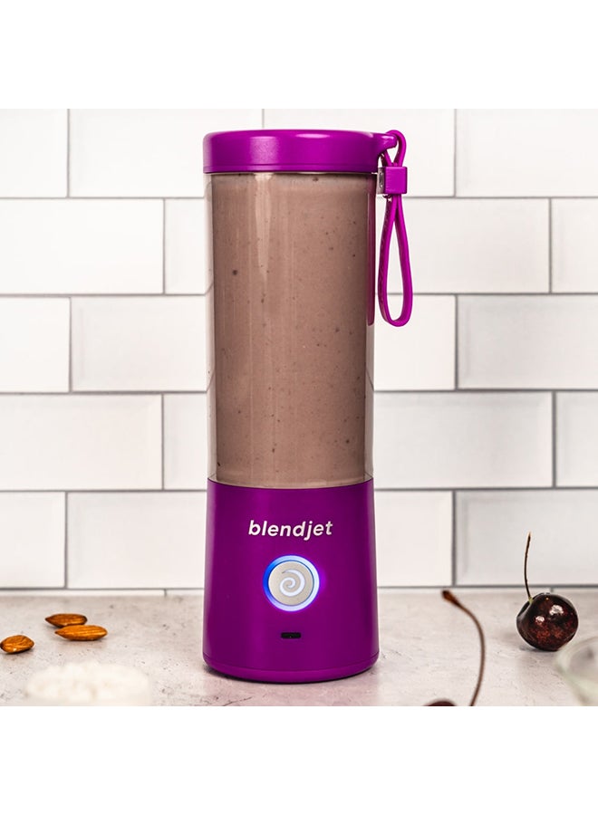blendjet - V2 Portable Blender Smoothie Maker, Personal Blender, Fruit Blender, Leak Proof Juicer, BPA-Free 475ml 200W Sports Bottle, USB-C Rechargeable, Ice Crusher With Stainless Steel Blades 475 ml 200 W BJ-V2X-Purple Purple - Image 1