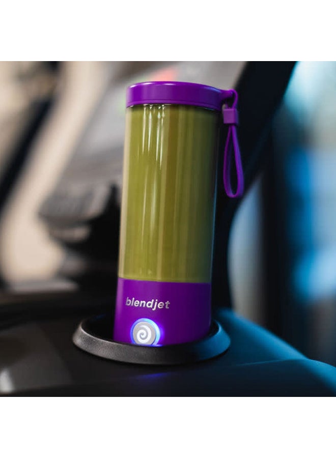 blendjet - V2 Portable Blender Smoothie Maker, Personal Blender, Fruit Blender, Leak Proof Juicer, BPA-Free 475ml 200W Sports Bottle, USB-C Rechargeable, Ice Crusher With Stainless Steel Blades 475 ml 200 W BJ-V2X-Purple Purple - Image 1