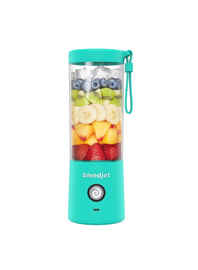 blendjet V2 Portable Blender Smoothie Maker, Personal Blender, Fruit Blender, Leak Proof Juicer, BPA-Free 475ml 200W Sports Bottle, USB-C Rechargeable, Ice Crusher with Stainless Steel Blades 475 ml 200 W 2-MINT Mint Blue 