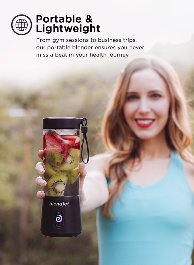 blendjet - V2 Portable Blender Smoothie Maker, Personal Blender, Fruit Blender, Leak Proof Juicer, BPA-Free 475ml 200W Sports Bottle, USB-C Rechargeable, Ice Crusher with Stainless Steel Blades 475 ml 200 W 2-MINT Mint Blue - Image 1