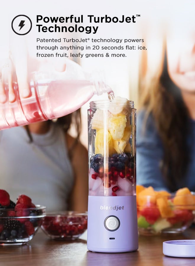 blendjet - V2 Portable Blender Smoothie Maker, Personal Blender, Fruit Blender, Leak Proof Juicer, BPA-Free 475ml 200W Sports Bottle, USB-C Rechargeable, Ice Crusher with Stainless Steel Blades 475 ml 200 W 2-MINT Mint Blue - Image 1
