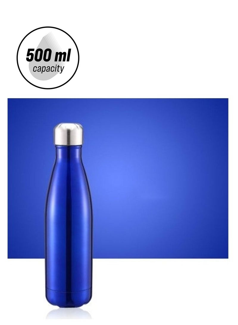 Portable Stainless Steel Vacuum Flask Ocean Blue 
