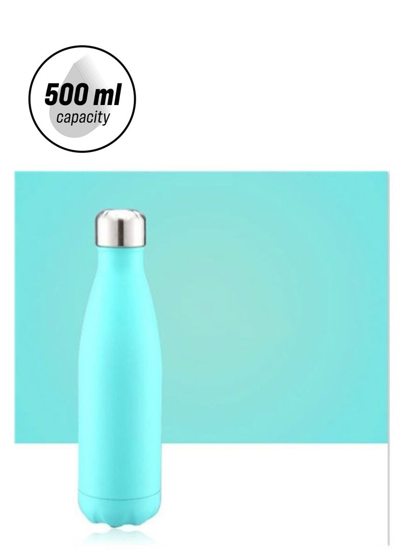Portable Stainless Steel Vacuum Flask Blue 