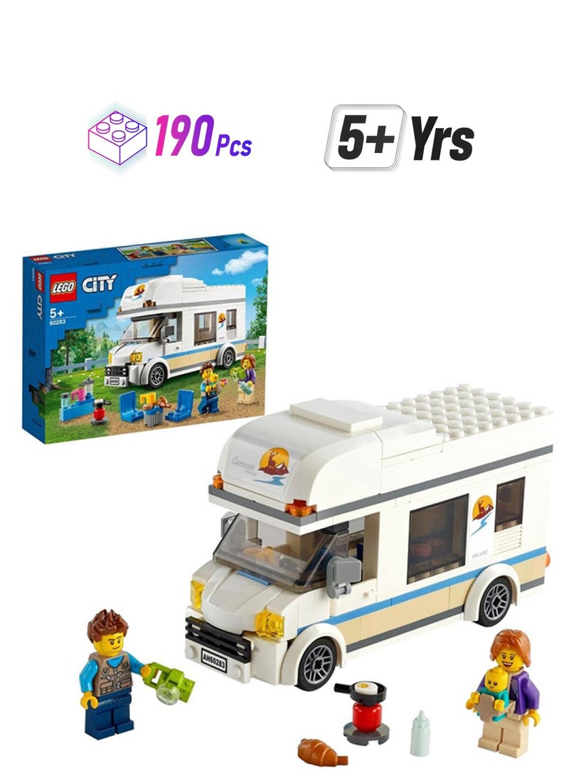 ليغو لعبة قطع بناء سيارة التخييم من مجموعة سيتي من 190 قطعة 60283 190 أكبر من 5 سنوات - Image 1