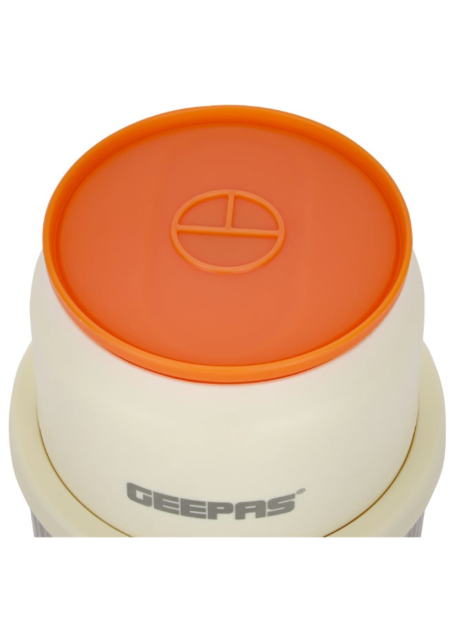 GEEPAS Wireless Mini Food Chopper - Portable Food Cutter Mincer for Dicing, Ginger, Chili, Fruits, Onions, Vegetable | Stainless Steel Blades 300 ml 1 W GMC42022 White - Image 2