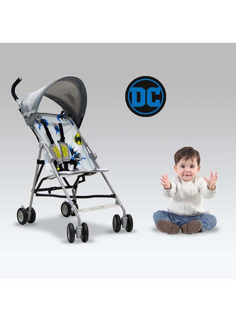 Warner Bros - Batman Lightweight Buggy Stroller | 3 - 36 Months, Rear Breaks, Shoulder Strap - Grey - Image 1