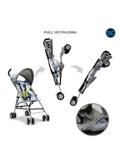 Warner Bros Batman Lightweight Buggy Stroller | 3 - 36 Months, Rear Breaks, Shoulder Strap - Grey  - Image 5