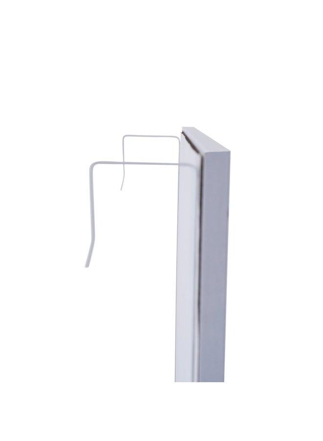 Pan Home - Over Door Mirror Full Length, Wall Mounted Mirror Door Hung Mirror for Bathroom/Bedroom/Wardrobe Toughened Glass White - Image 1