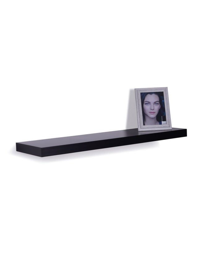 Pan Home Affordable And Stylish Floating Wall Shelf | Black | Easy to assemble Black - Image 1
