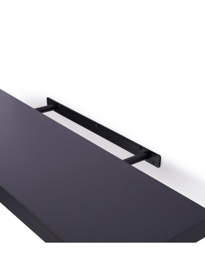 Pan Home Affordable And Stylish Floating Wall Shelf | Black | Easy to assemble Black - Image 4
