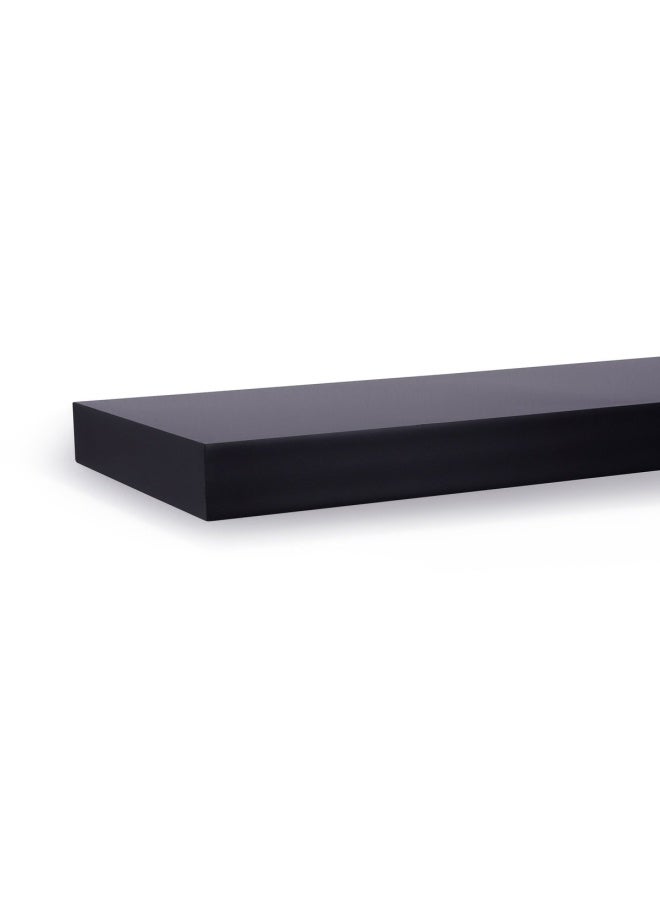 Pan Home Affordable And Stylish Floating Wall Shelf | Black | Easy to assemble Black - Image 5