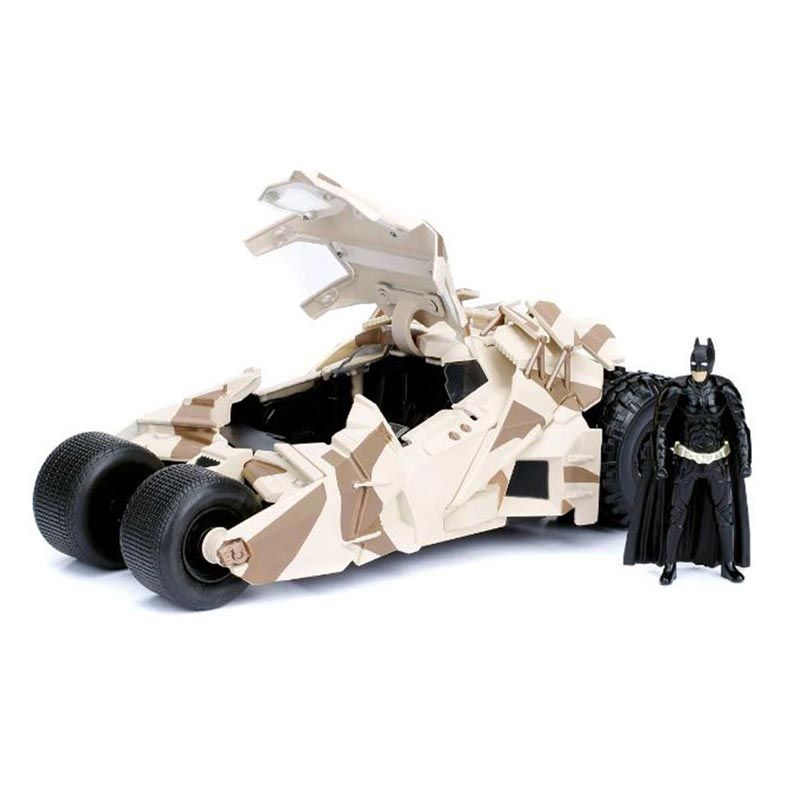 JADA Toys The Dark Knight Batmobile Die-cast Vehicle with Batman Figure, Toys for Kids and Adults – 1:24 Scale, Multicolor 11.43cm - Image 2