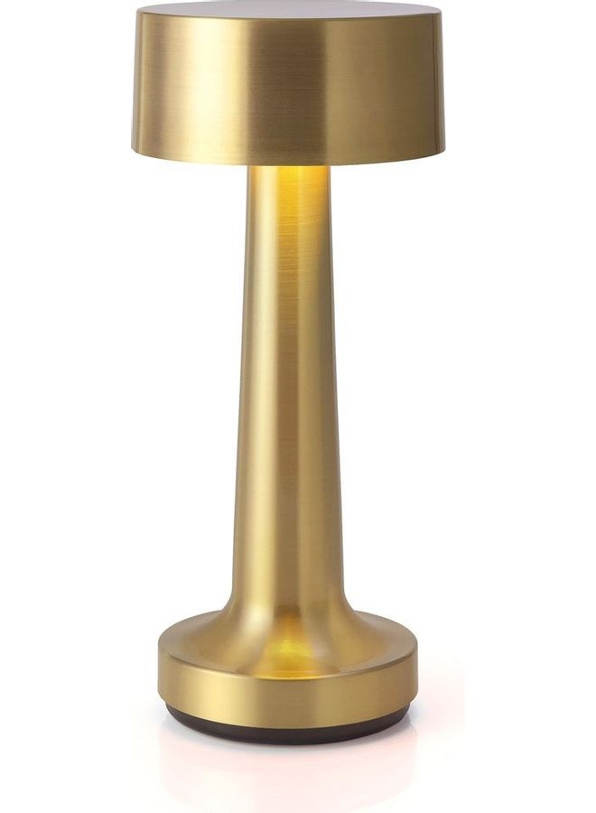 مصباح طاولة صغير للزينة بتصميم كلاسيكي بسيط ذهبي - Image 1