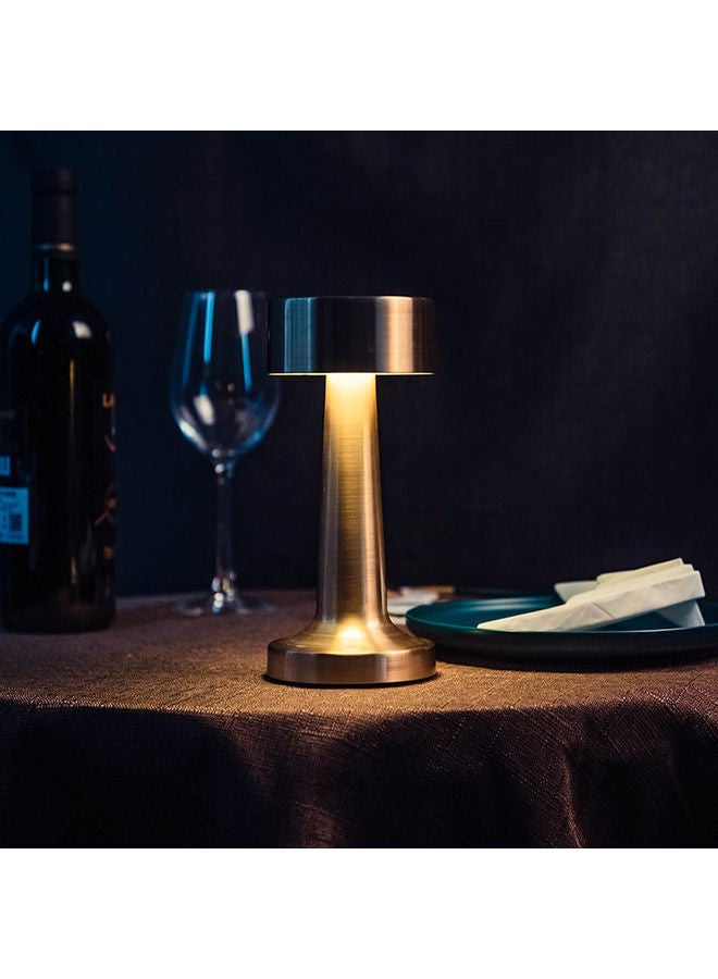 مصباح طاولة صغير للزينة بتصميم كلاسيكي بسيط ذهبي - Image 2