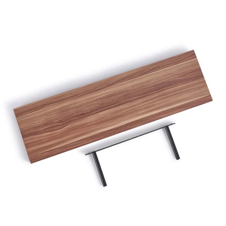 Pan Home Floating Wall Shelf 24x4x80cm - Walnut Walnut 80x24x4cm - Image 4