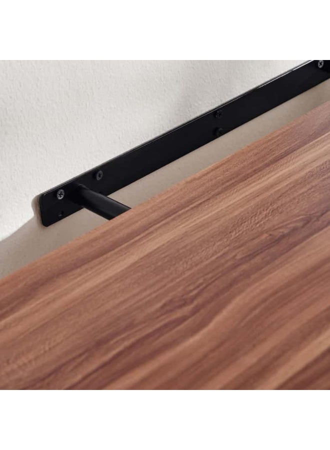 Pan Home Floating Wall Shelf 24x4x80cm - Walnut Walnut 80x24x4cm - Image 2