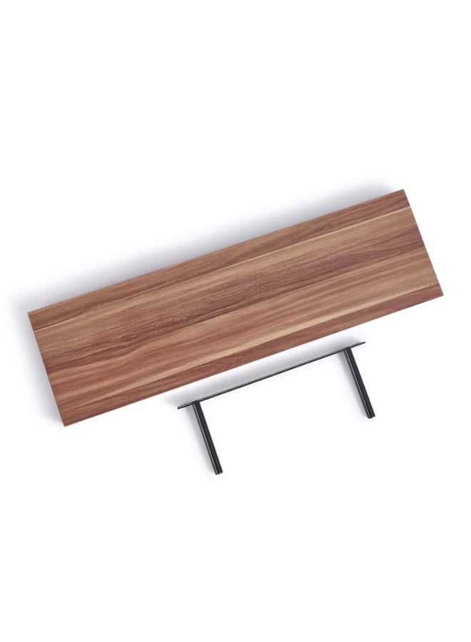 Pan Home Floating Wall Shelf 24x4x80cm - Walnut Walnut 80x24x4cm - Image 3