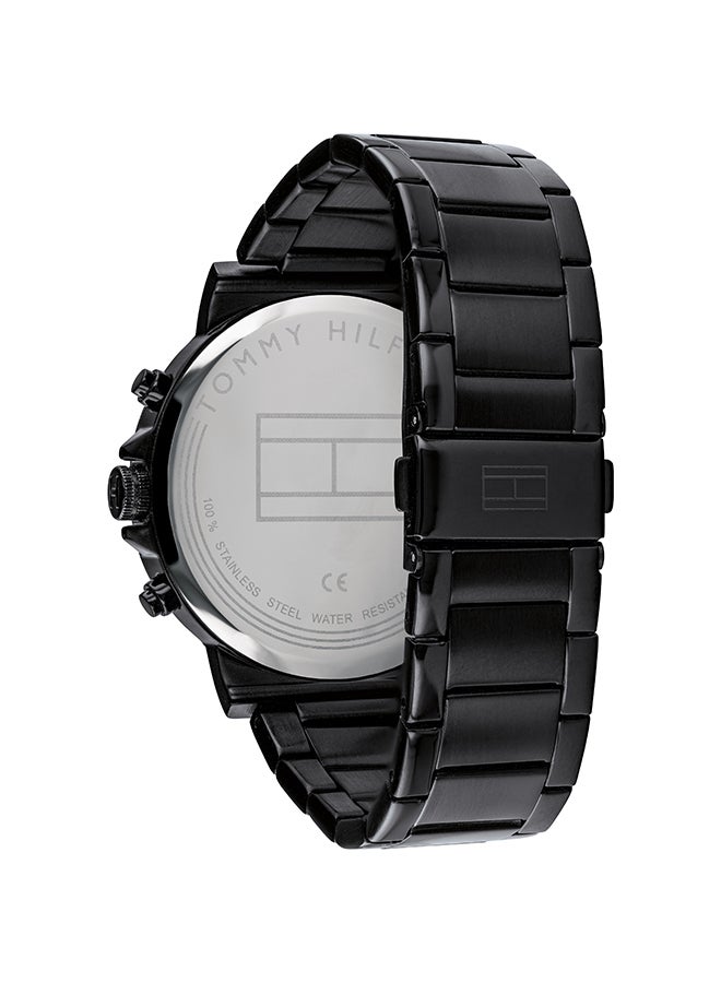 تومي هيلفيغر ساعة يد دانيل بقرص باللون الأسود - طراز 1710383 للرجال - Image 2