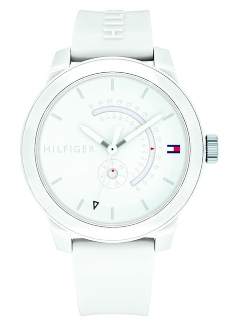 ساعة يد دنيم بقرص بلون أبيض - طراز 1791481 للرجال