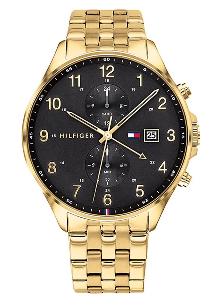 TOMMY HILFIGER Men's West Black Dial Watch - 1791708 - Image 1