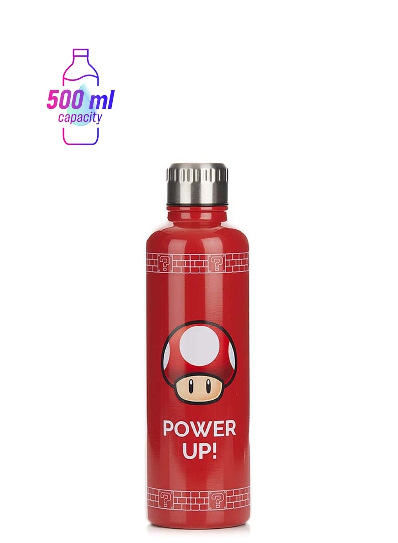 Paladone Super Mario Power Up Water Bottle Multicolour 500ml - Image 1