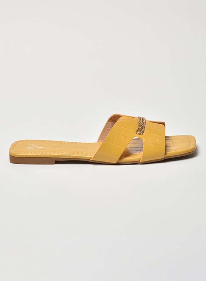 Broad Strap Flat Sandals Mustard - pnsku/N48024423V/45/_/1734590057/adce616f-e975-4157-bf48-0c4e4dbd564d