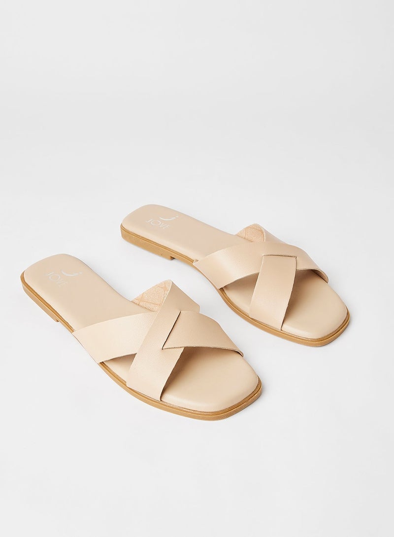 Open Toe Flat Sandals Nude - pnsku/N48025166V/45/_/1734589749/13c2549c-b0b0-4a9b-85d3-eef34d954ef1