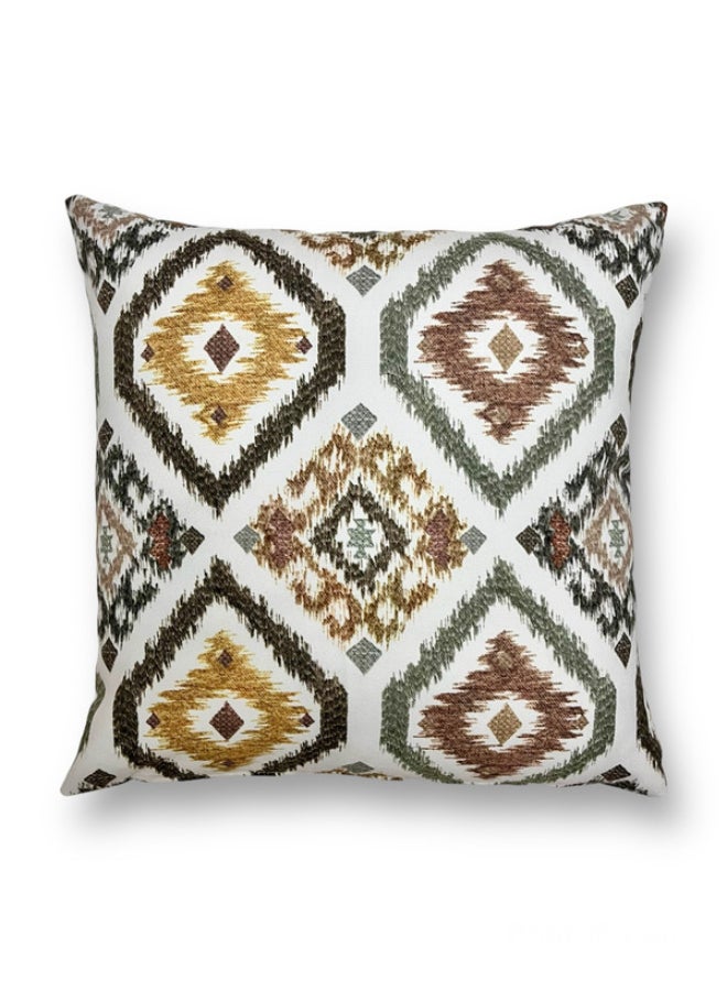 AL-HRAER - Colour Graphic Cushion Cover Beige/Grey 45x45cm - Image 1
