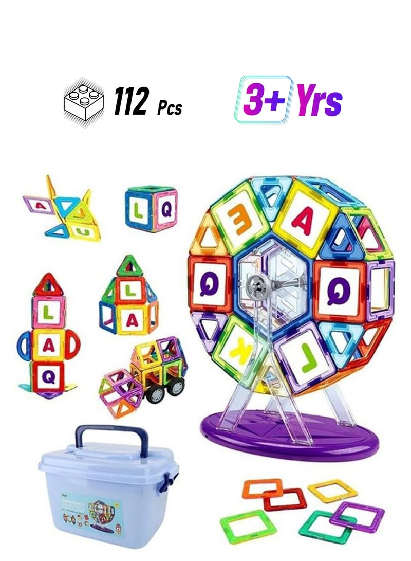 KUYING CLP201 112-Piece Magnetic Educational Construction Set 112 3+ Years  - Image 1