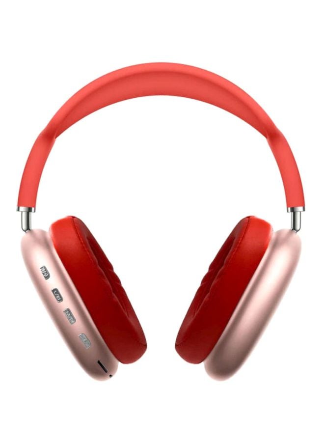 BSNL P9 Bluetooth Wireless Headset Over-Ear Headphone With Mic Red