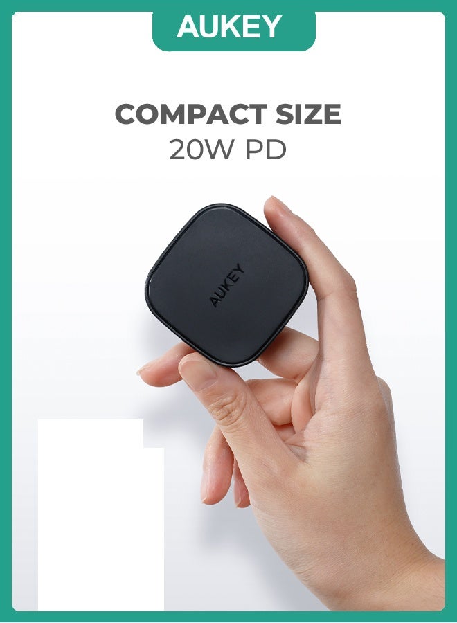 Aukey 20W Compact PD Wall Charger PA-Y25 Black  - Image 4