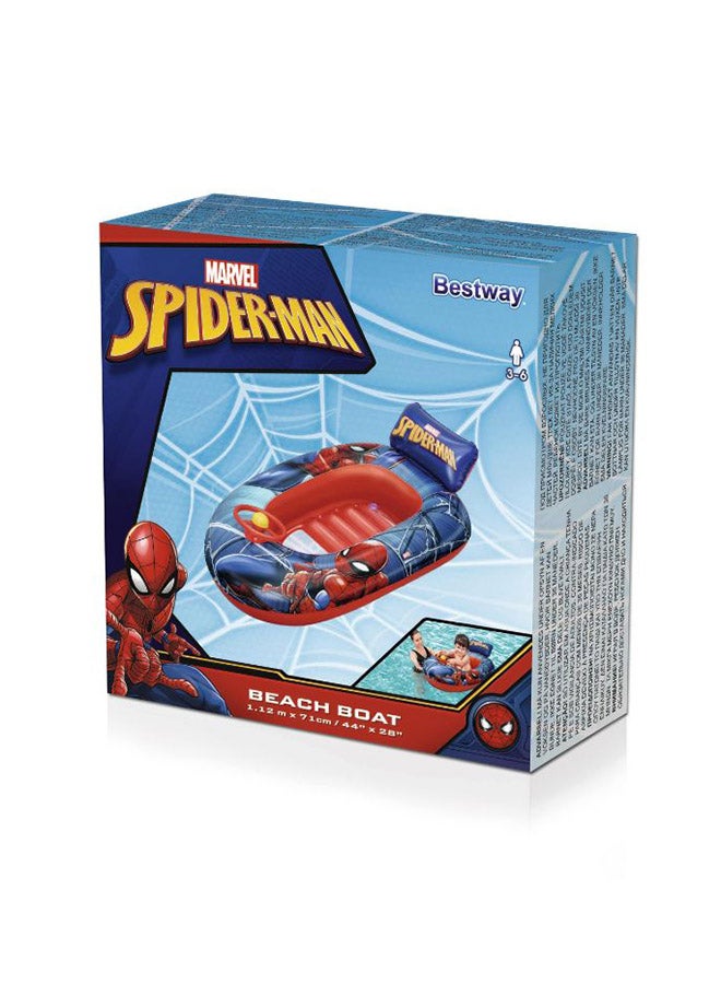Bestway Spiderman Beach Boat 112x71cm - Image 1