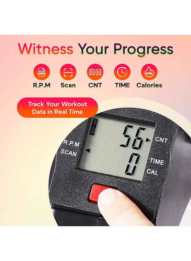 Sparnod Fitness Smb-100 Mini Cycle Pedal Exerciser With Adjustable Resistance And Digital Display 2.68kg  - Image 3