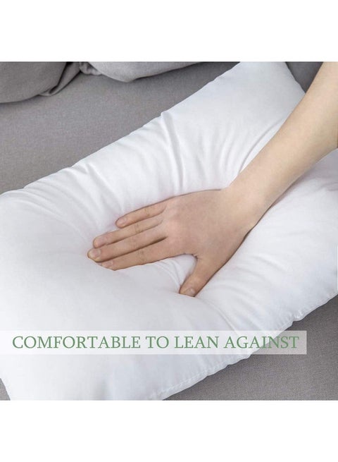 100% Cotton 900grm Hollow Siliconized Fiber Press Pillow 1pc Cotton White 50x75cm