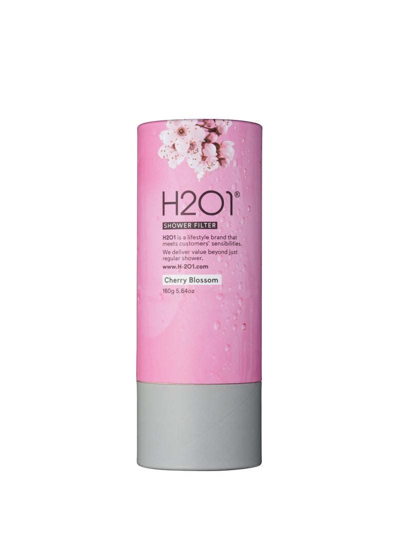 H201 - Shower Filter Cherry Blossom Pink 160grams - Image 1
